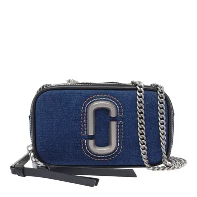 Marc Jacobs The Denim Chain Snapshot Bag In Blue