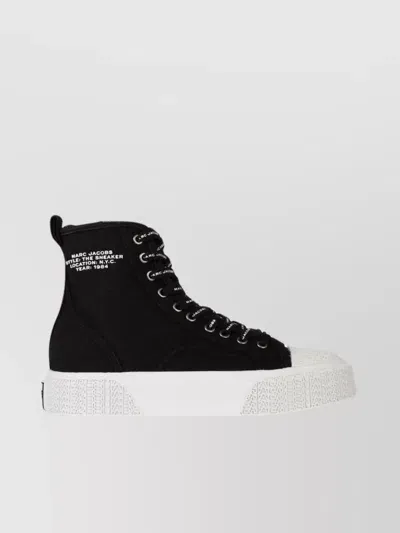 Marc Jacobs Canvas High-top Sneakers In Grey