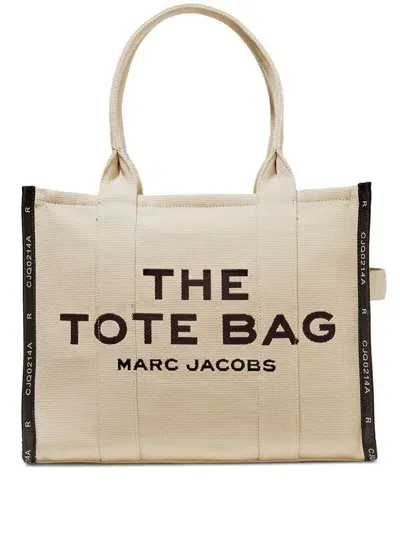 Marc Jacobs The Jacquard Large Tote Bags In Nude & Neutrals