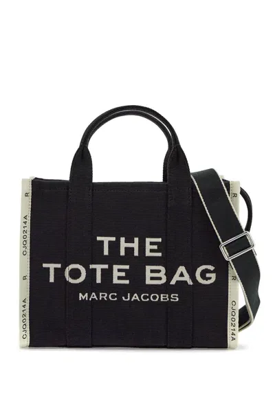 Marc Jacobs The Jacquard Medium Tote Bag In Black