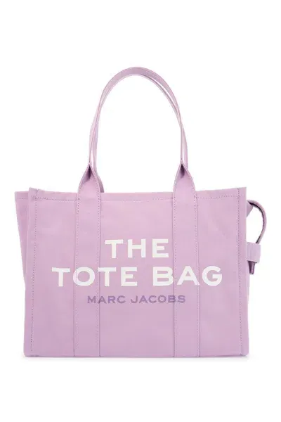 Marc Jacobs The Large Canvas Tote Bag - B In Purple