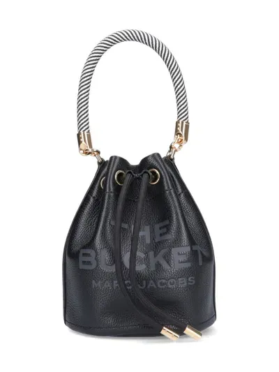 Marc Jacobs The Leather Bucket Bag In Black