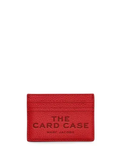 Marc Jacobs The Leather Card Case In Red