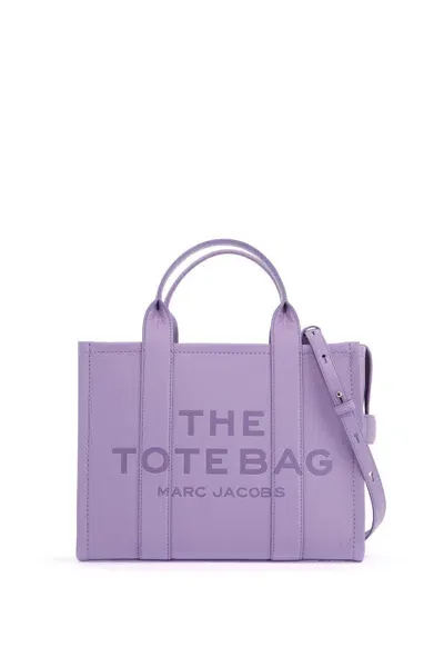 Marc Jacobs The Leather Medium Tote Bag In Purple