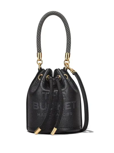 Marc Jacobs The Leather Mini Bucket Bag In 001