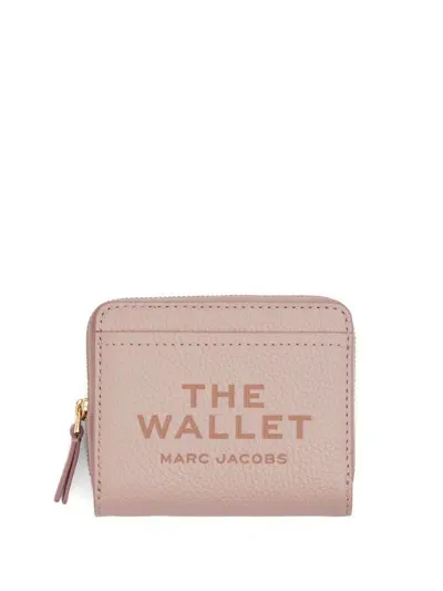 Marc Jacobs The Leather Mini Compact Wallet In Pink