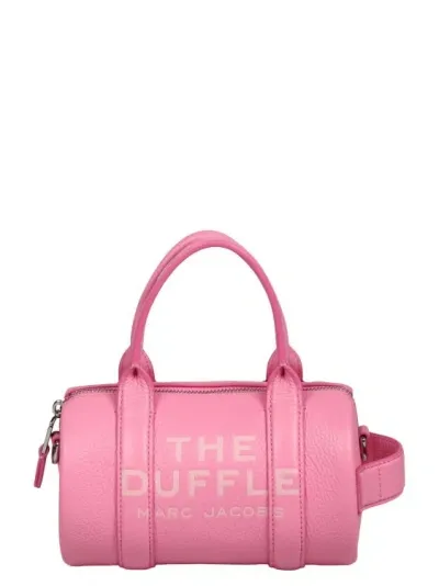 Marc Jacobs The Leather Mini Duffle Bag In Pink