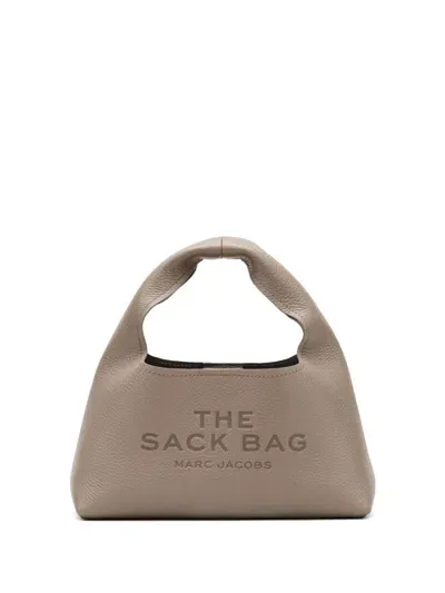 Marc Jacobs The Leather Mini Sack Bag In 055 Cement