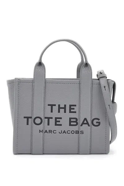 Marc Jacobs The Leather Small Tote Bag In Grey