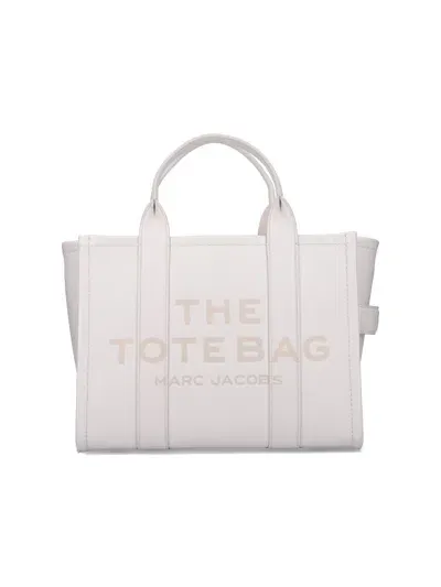 Marc Jacobs The Medium Tote Bag In Bianco