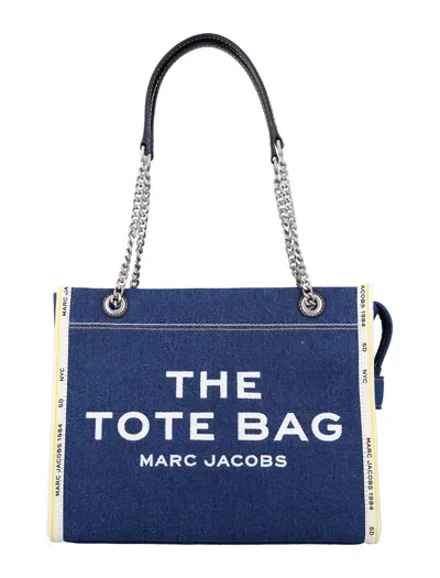 Marc Jacobs The Medium Tote Bag In Dark Wash