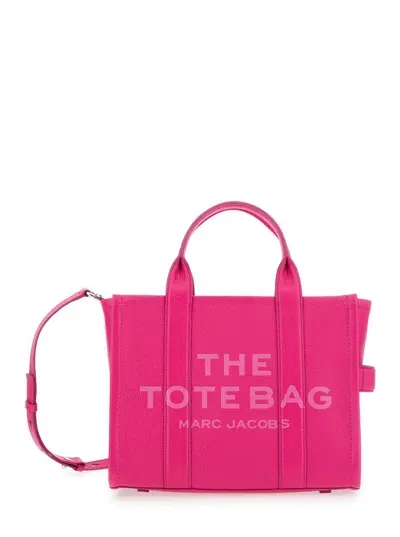 Marc Jacobs The Medium Tote Leather In Purple