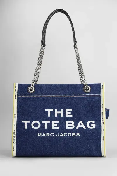 Marc Jacobs The Medium Tote Tote In Blue Cotton