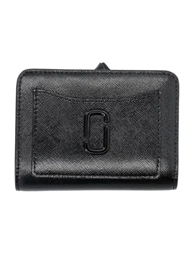 Marc Jacobs The Mini Compact Wallet In Black