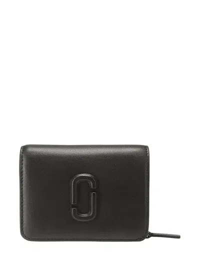 Marc Jacobs The Mini Compact Wallet In Black