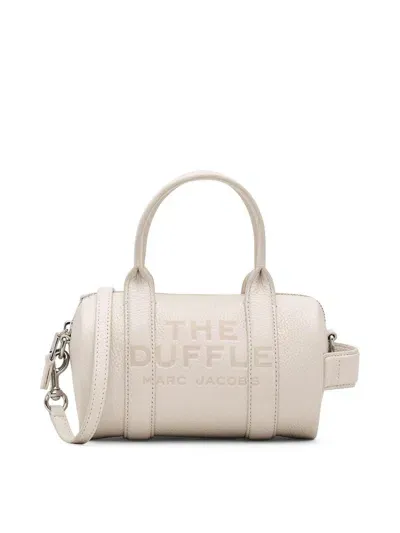 Marc Jacobs The Mini Leather Duffle Bag In White