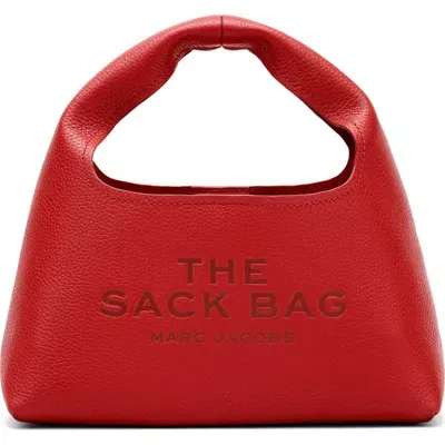 Marc Jacobs The Mini Leather Sack Bag In Red