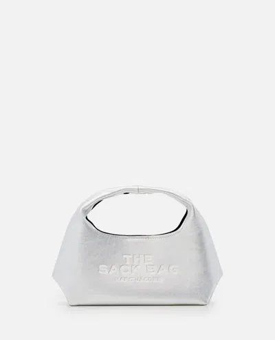 Marc Jacobs The Mini Sack Bags In Silver