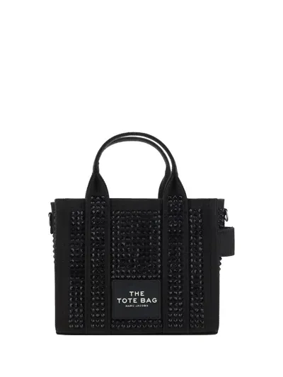 Marc Jacobs The Mini Tote Handbag In Black Crystal