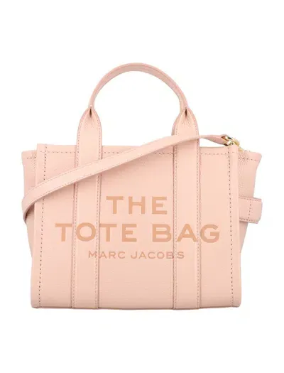 Marc Jacobs The Mini Tote Leather Bag In Pink