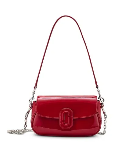 Marc Jacobs The Patent Leather Clover Shoulder Bag In Siren/nickel