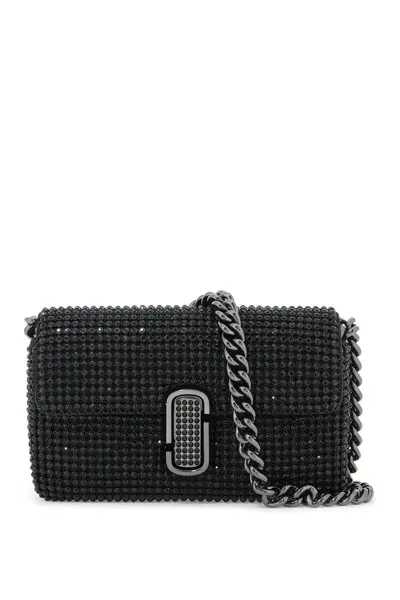 Marc Jacobs The Mini J Marc Shoulder Bag In Black