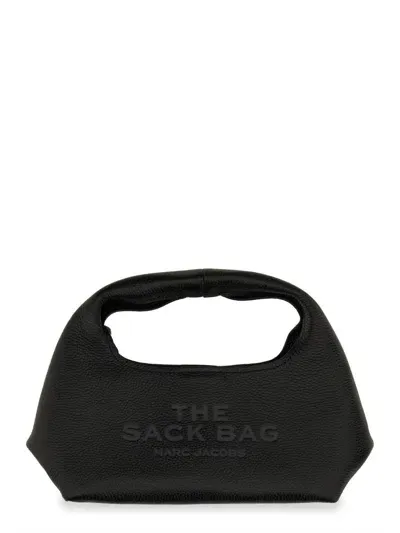 Marc Jacobs Black Leather Mini The Sack Bag Handbag