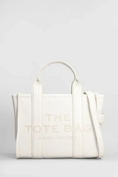 Marc Jacobs The Small Tote Tote In White Leather