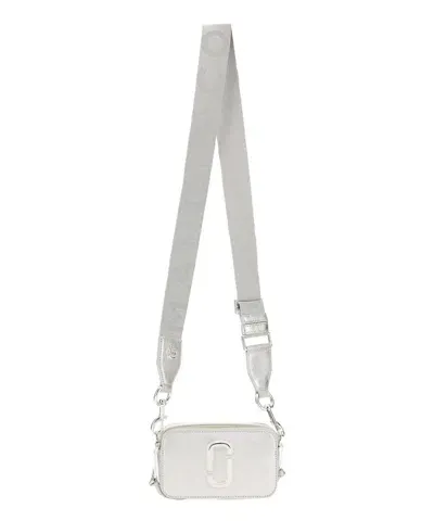 Marc Jacobs The Snapshot Dtm Crossbody Bag In Silver