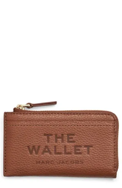 Marc Jacobs The Top Zip Multi Leather Wallet In Argan Oil