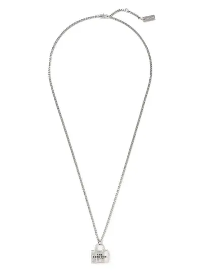 Marc Jacobs The Tote Bag Necklace In Metallic