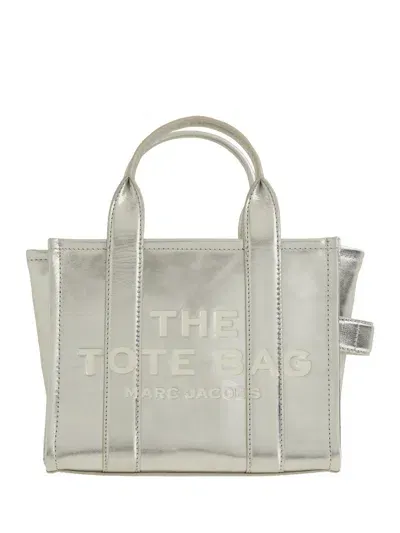 Marc Jacobs "the Tote" Bag Small In Silver