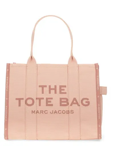 Marc Jacobs "the Tote" Jacquard Large Bag In Pink