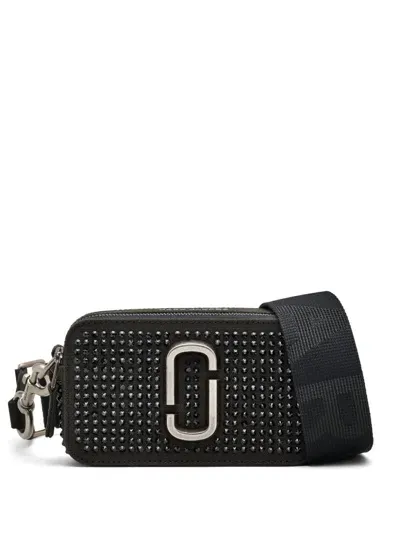 Marc Jacobs Crystal Embellished Camera Bag In Nero