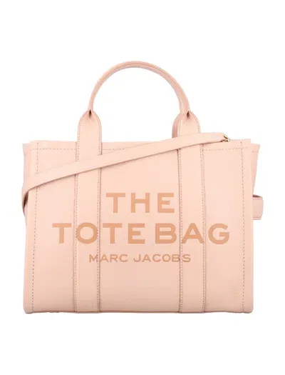 Marc Jacobs Women's The Leather Medium Tote Bag In Rose