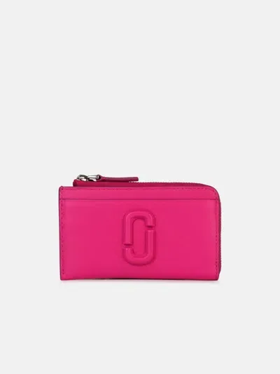 Marc Jacobs 'zip' Fuchsia Leather Wallet