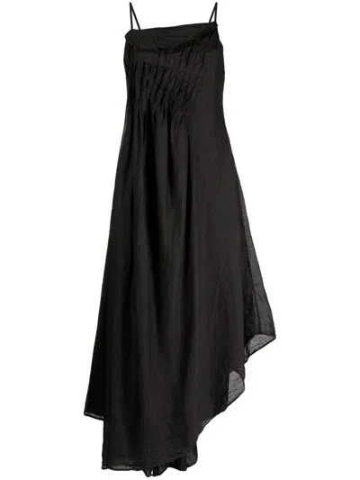 Marc Le Bihan Asymmetric Long Dress In Schwarz