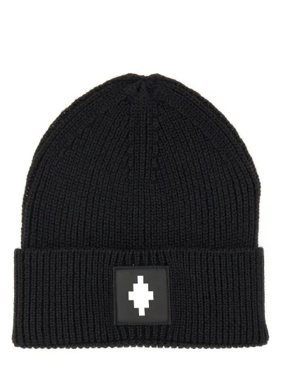 Marcelo Burlon County Of Milan Beanie Hat In Black