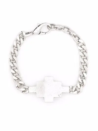 Marcelo Burlon County Of Milan Cross Chain Bracelet In Metallic