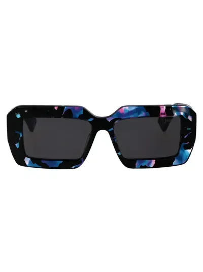 Marcelo Burlon County Of Milan Sunglasses In 4207 Havana Blue