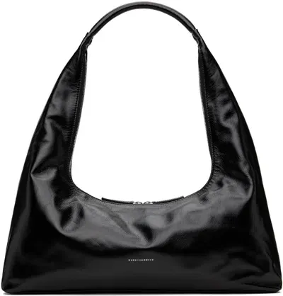 Marge Sherwood Black Large Bag In Black Glossy Plain