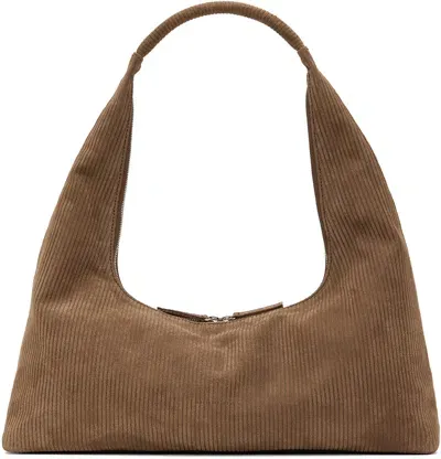 Marge Sherwood Brown Large Bag In Cocoa Corduroy Suede