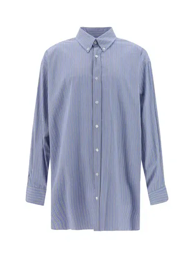 Margiela Shirt In Blue Stripes