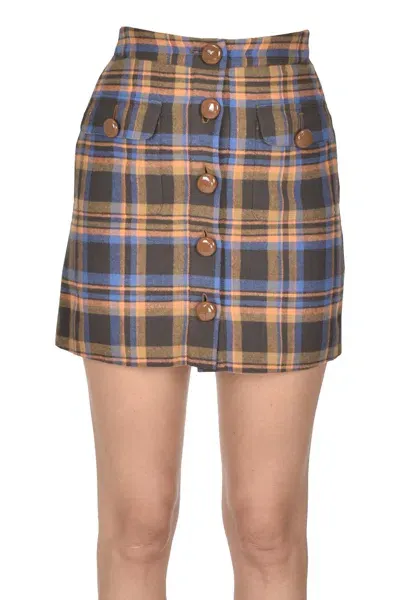 Maria De La Orden Spontini Mini Skirt In Multicoloured