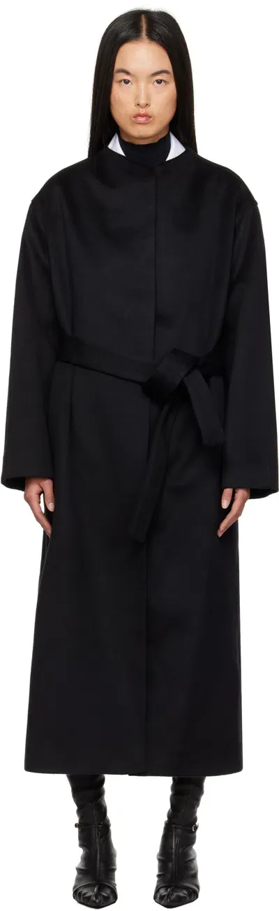 Maria Mcmanus Black Wrap Coat