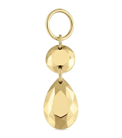 Maria Tash Double Faceted Gold Charm