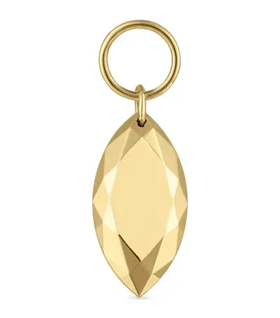 Maria Tash Faceted Gold Marquise Charm