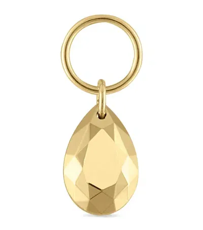 Maria Tash Faceted Pear Charm In Gold