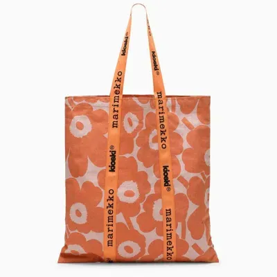 Marimekko Igelin Tote Bag In Orange