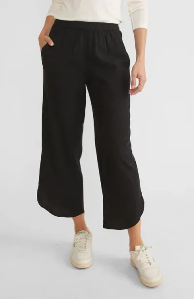 Marine Layer Allison Cropped Pants In Black